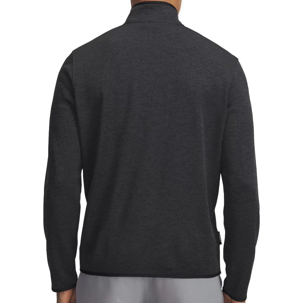 Under Armour Drive Sweaterfleece 1/2 Zip Pullover - Black/Anthracite/Black - Image 2