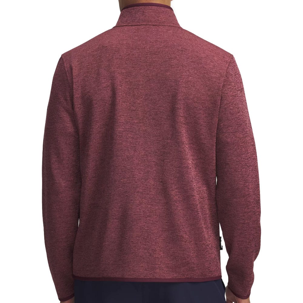 Under Armour Drive Sweaterfleece 1/2 Zip Pullover - Dark Maroon - Image 2