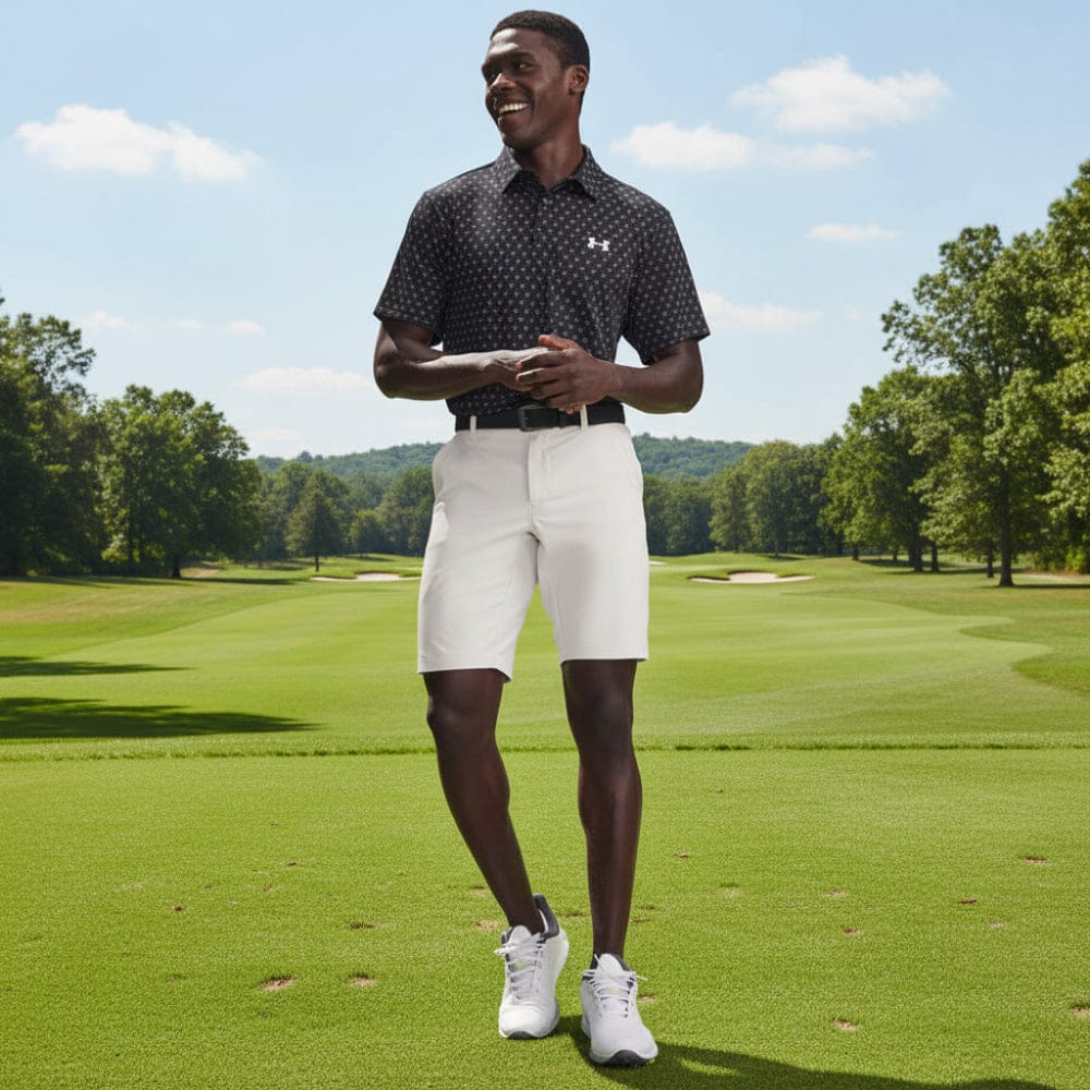 Under Armour Drive Tapered Shorts - Summit White/Halo Gray - Image 4