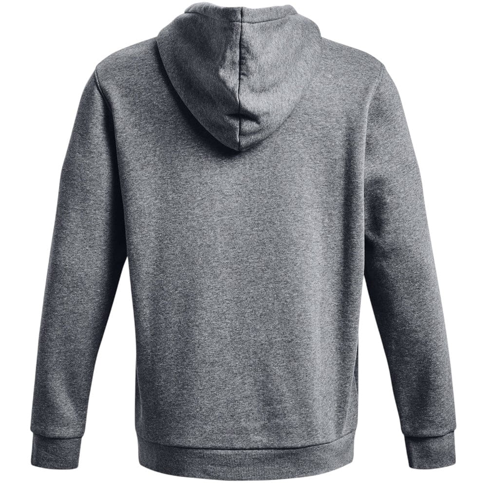 Under Armour Icon Fleece Hoodie - Pitch Gray Medium Heather/White - Image 2