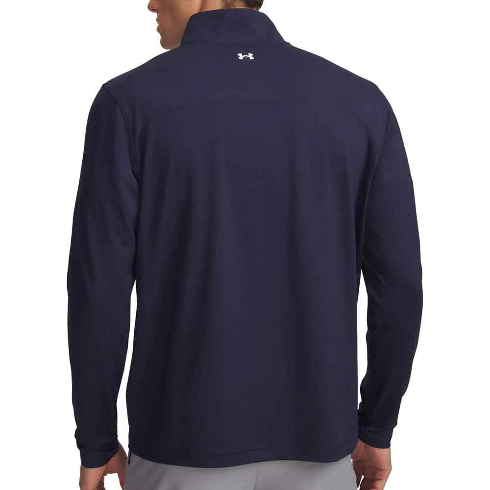 Under Armour T2G 1/4 Zip Pullover - Midnight Navy/Midnight Navy/White - Image 2
