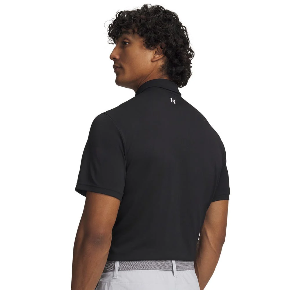 Under Armour T2G Pique Polo Shirt - Black/White - Image 2