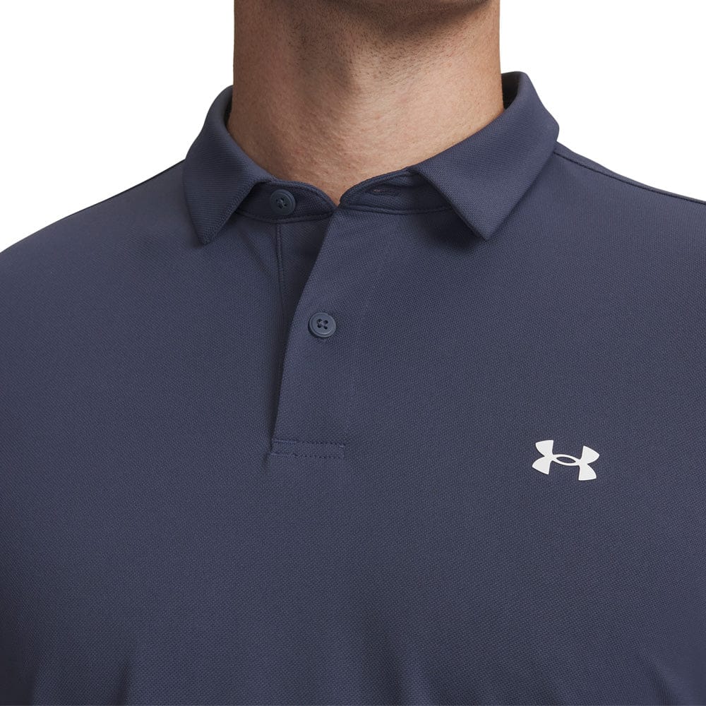 Under Armour T2G Pique Polo Shirt - Downpour Gray/White - Image 3