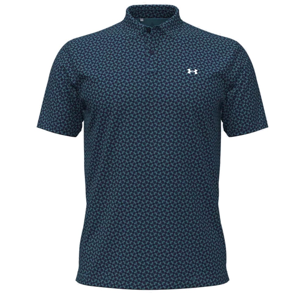 Under Armour T2G Printed Polo Shirt - Midnight Navy/Boundless Blue/White