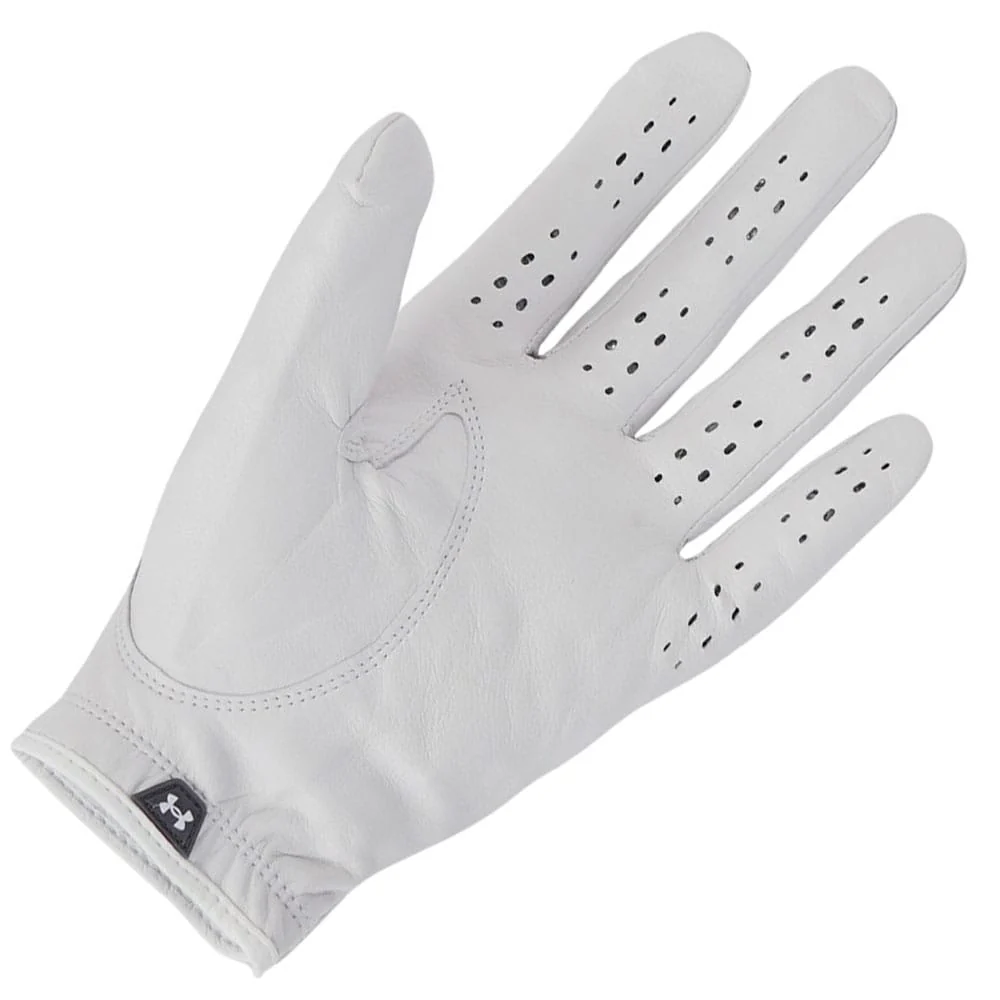 Under Armour Tour Leather Golf Glove - Castlerock/White - 3-Pack - Image 8