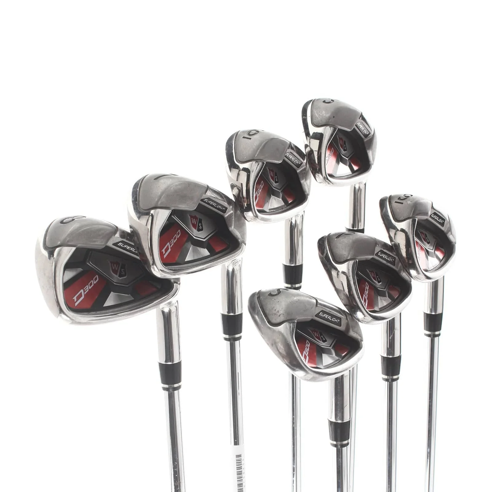Wilson D300 Steel Mens Right Hand Irons 5-SW Uniflex - Wilson Superlight - Image 2