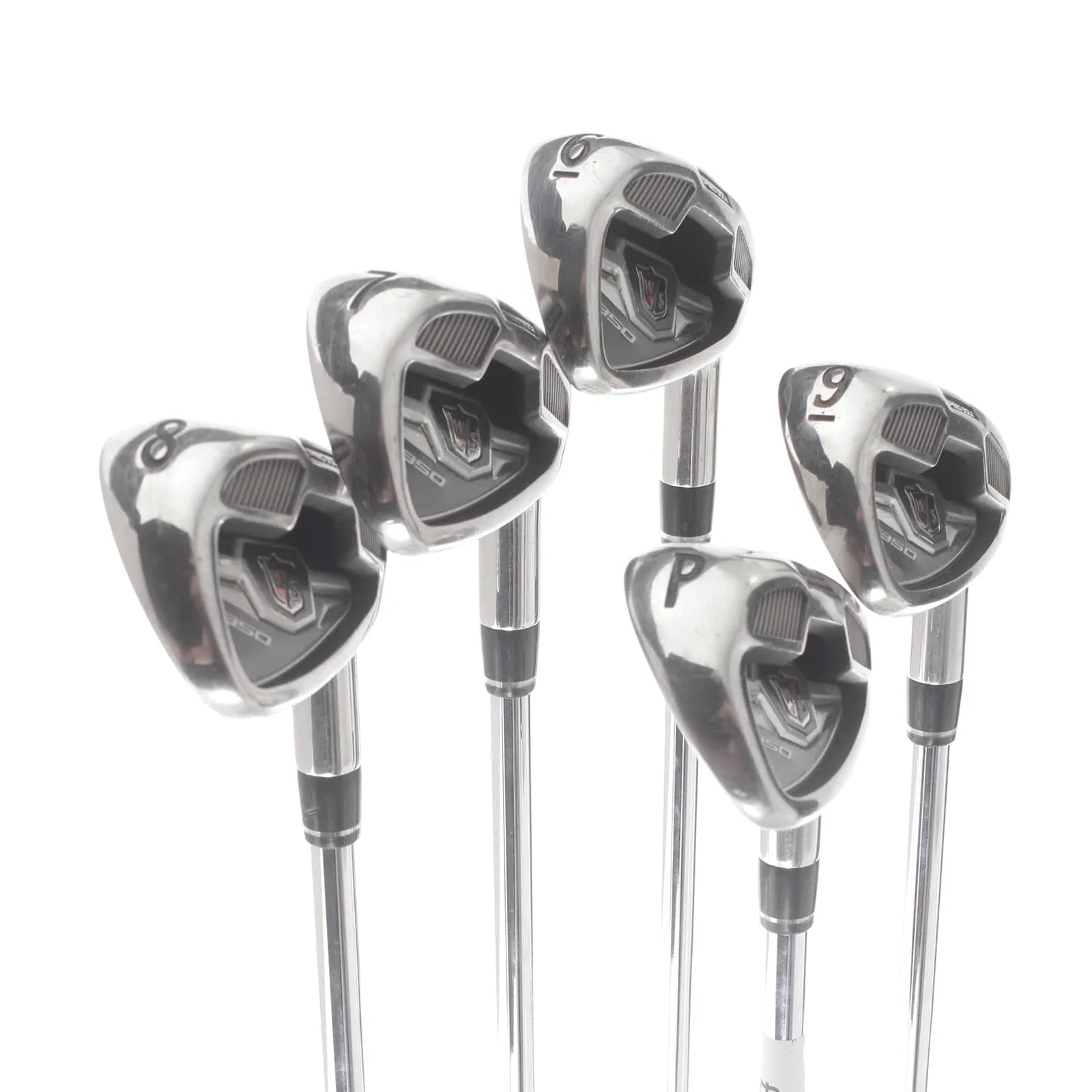 Wilson D350 Steel Mens Right Hand Irons 6-PW Uniflex - Wilson SL - Image 2