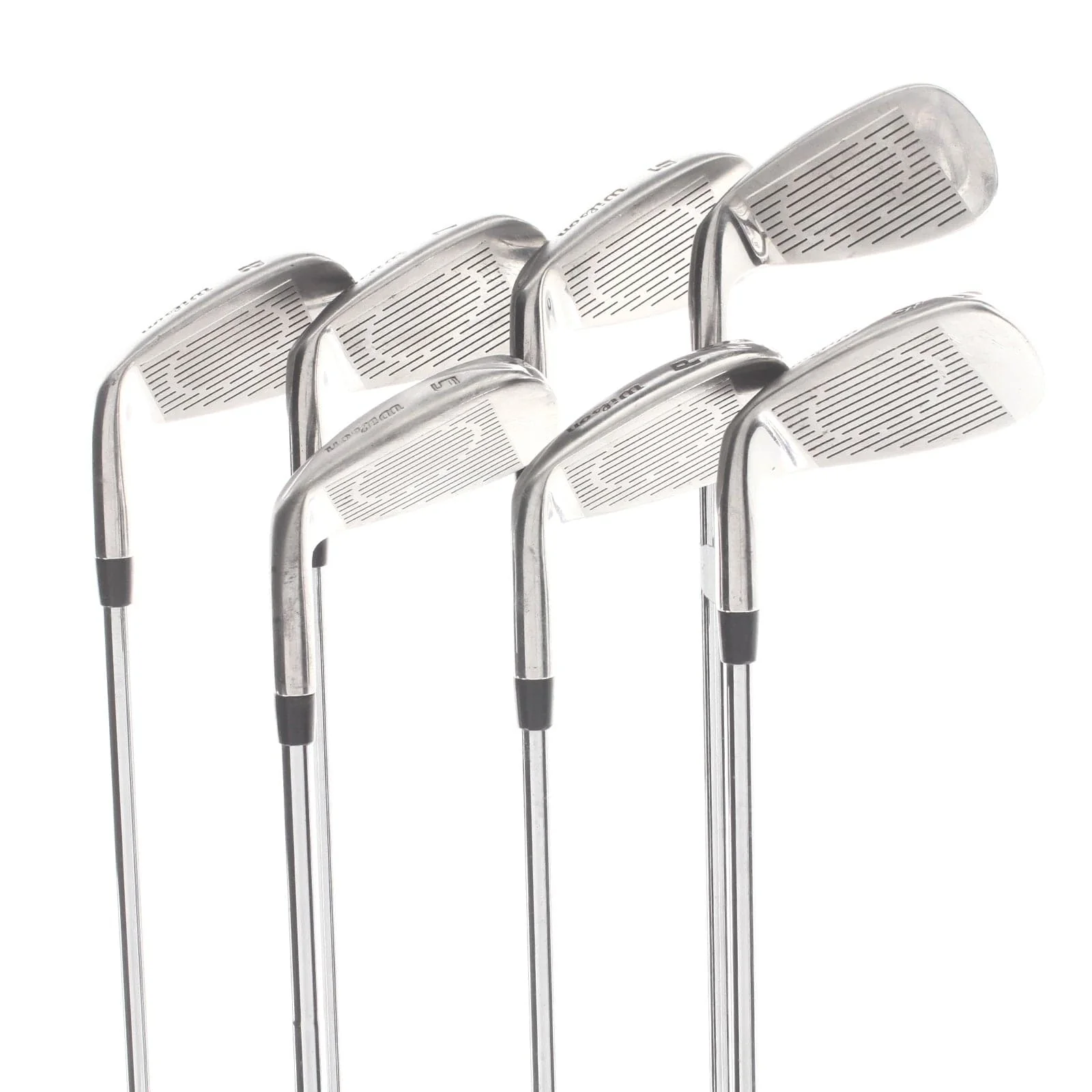 Wilson Deep Red Steel Mens Right Hand Irons 5-SW Regular - Deep Red - Image 4