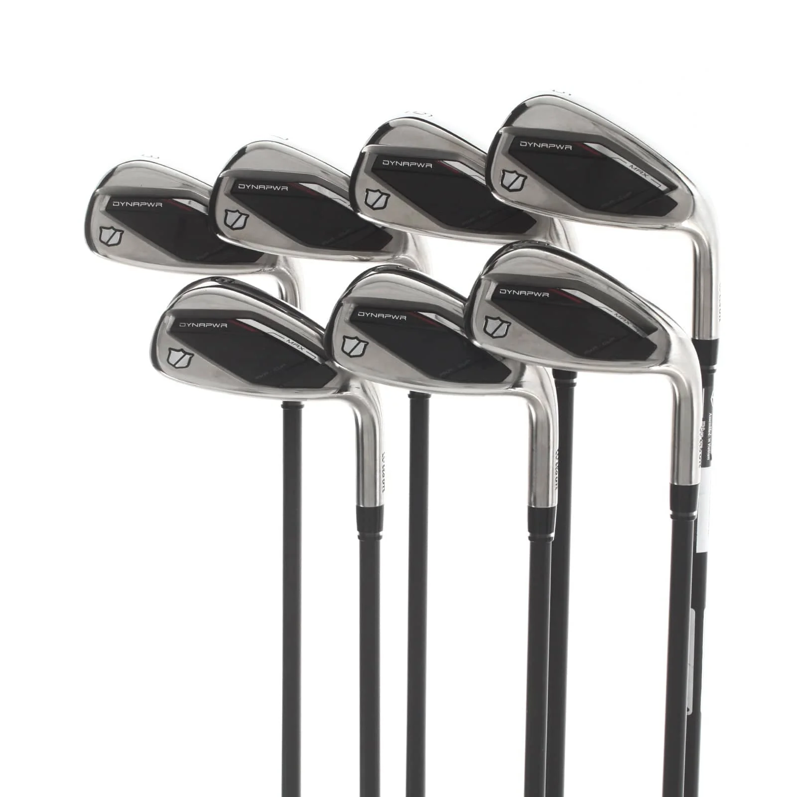 Wilson Dynapower Max 2025 Graphite Mens Right Hand Irons 5-GW Senior - KBS Max Graphite Iron 55