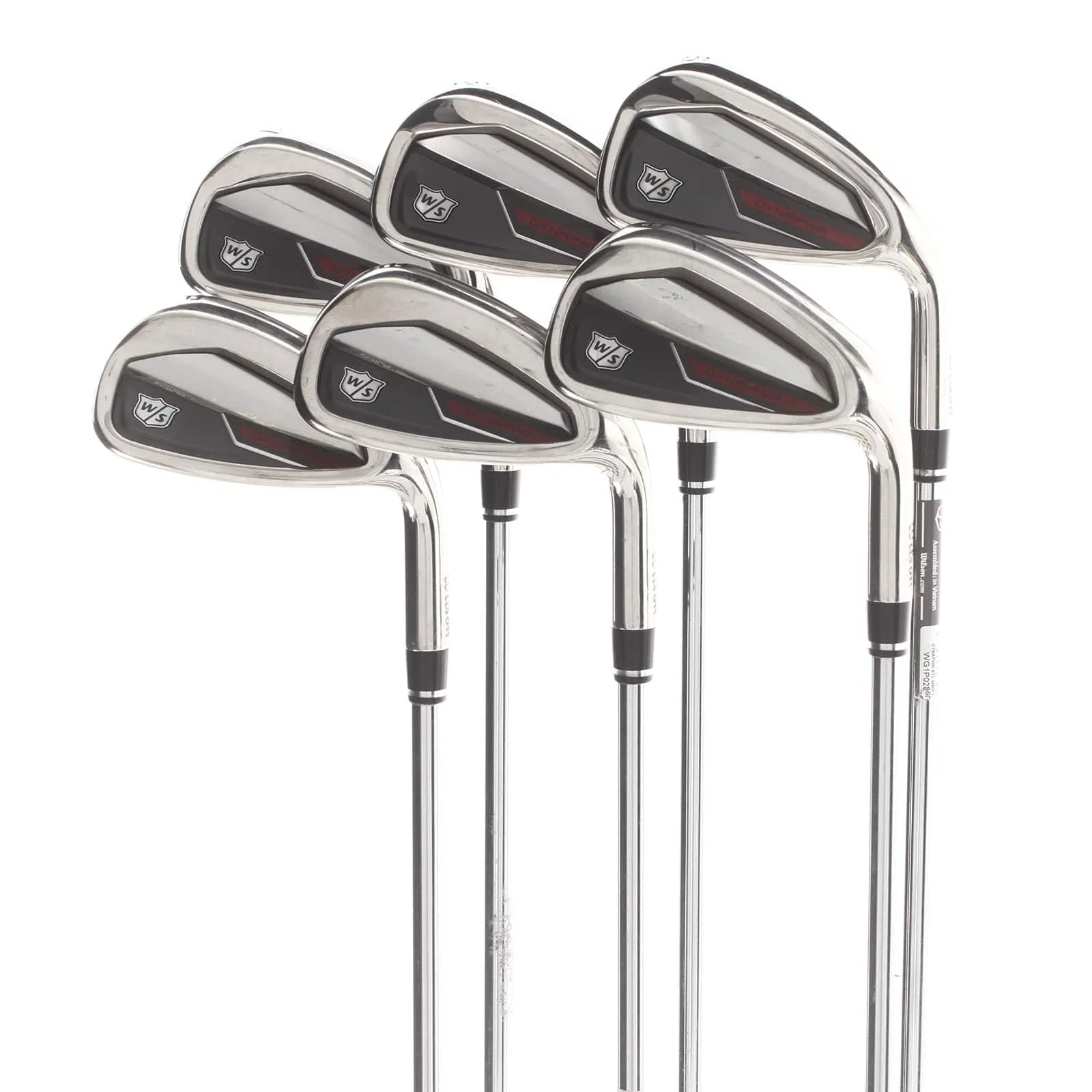 Wilson Dynapwr Steel Mens Right Hand Irons 5-PW Regular - KBS Max Ultralite