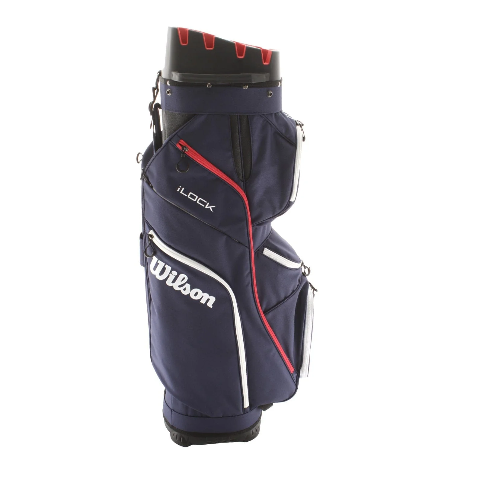 Wilson iLock Cart Bag - Navy/Red/White - Image 3