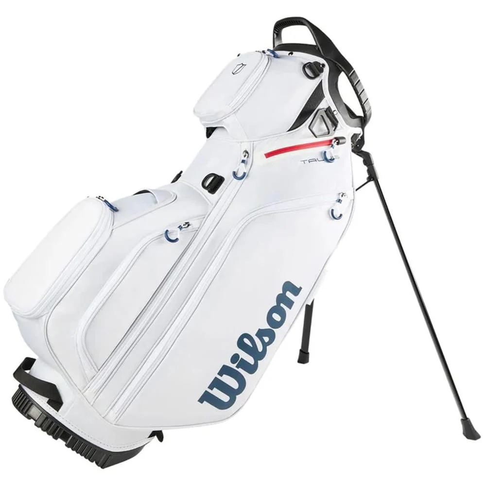 Wilson Talus 5 Stand Bag - White/Red/Blue