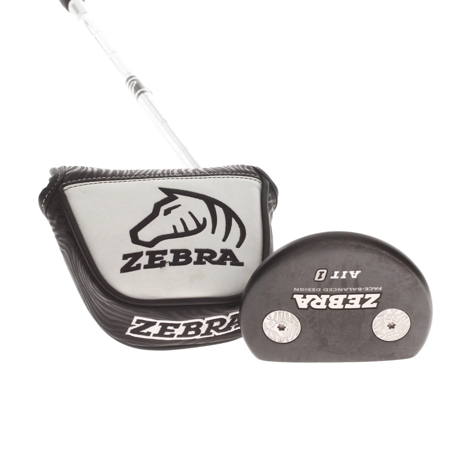 Zebra AIT 1 Mens Right Hand Putter 34" Mallet - Winn AVS Midsize Pistol